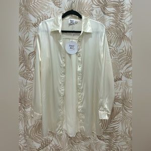 Princess Polly Satin Shirt Dress